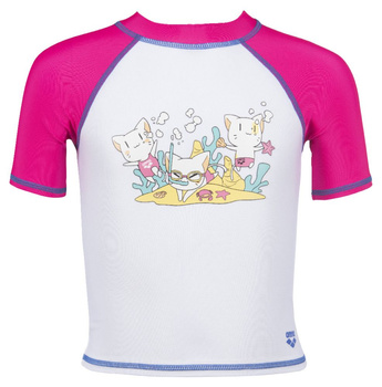 Koszulka dziecięca Arena Kids UV S/S Tee White Freak Rose