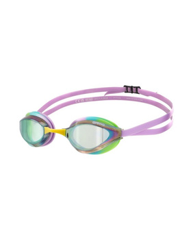 Okulary pływackie na basen Arena Python Mirror Green Violet
