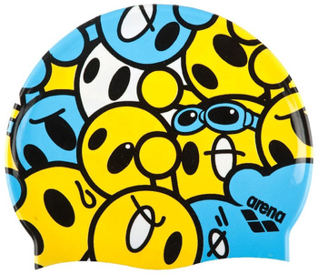 Czepek pływacki juniorski Arena Junior Kun Cap Face Yellow