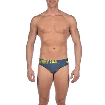 Kąpielówki męskie slipy Arena Men's Serome Evo Brief Shark Yellow Star