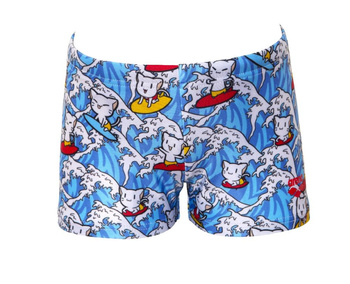 Kąpielówki bokserki chłopięce Arena Boy's Surging Kids Short  Turquoise Multi