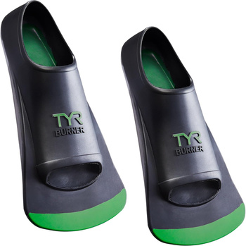 Płetwy treningowe do pływania krótkie TYR Burner 2.0 Green