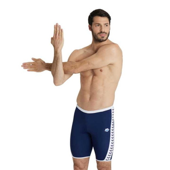 Spodenki kąpielowe męskie Arena Men Icons Swim Jammer Solid Navy White