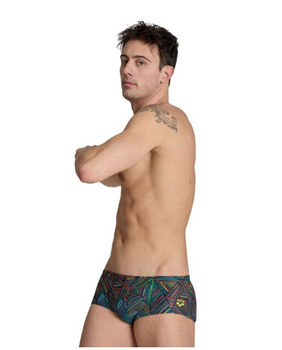Kąpielówki męskie Arena Men's Overview Swim Low Waist Short Black Multi