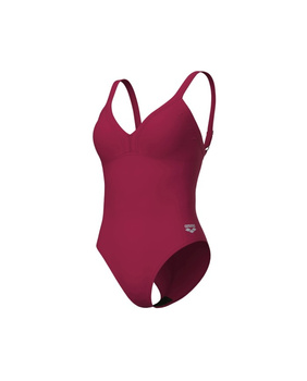 Strój kąpielowy damski Arena Women's Bodylift Lara Soft Curve Back Red Onion