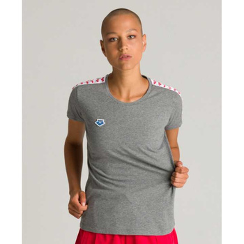 Koszulka damska Arena T-Shirt Team Icons Grey Melange