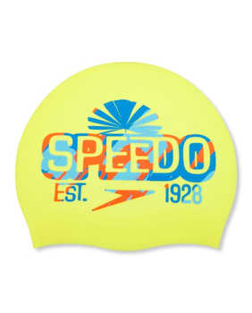 Czepek pływacki na basen silikonowy Speedo Slogan Print