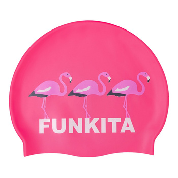 Czepek pływacki na basen silikonowy unisex Funkita Flamingo Go Gos
