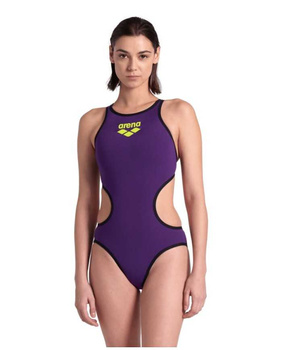 Strój kąpielowy damski Arena Women's One Biglogo One Piece Purple Black