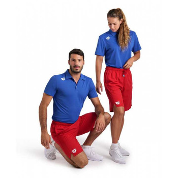 Szorty sportowe Arena Unisex Team Bermuda Panel Red
