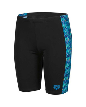 ARENA STROJE PŁYWACKIE BOY'S POOLTILES JAMMER BLACK BLUE MULTI 007227/580 140 (10-11)