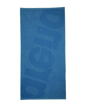 Ręcznik kąpielowy Arena Beach Towel Logo II Blue Cosmo