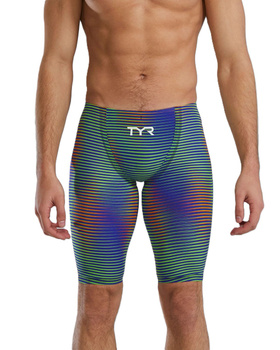 Strój startowy pływacki męski TYR Jammer Avictor 2.0 Luminis Green