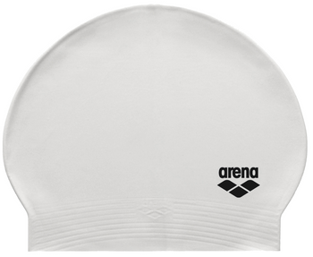 Czepek pływacki na basen lateksowy unisex Arena Soft Latex II White