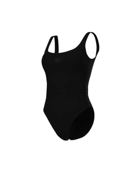 Strój kąpielowy damski Arena Women's Team Stripe Swimsuit U Back Black