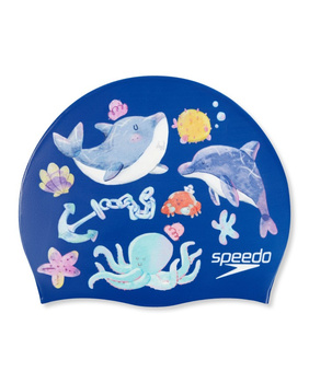 Czepek pływacki na basen dla dzieci Speedo Digital Printed Blue