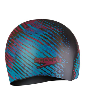 Czepek pływacki na basen unisex Speedo Reversible Moulded Blue