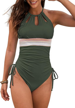 Strój kąpielowy jednoczęściowy damski Vutru Rainbow Khaki