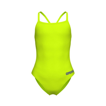 Strój kąpielowy dziewczęcy Arena Girl's Team Swimsuit Challenge Solid Artic Lime Future Dusk