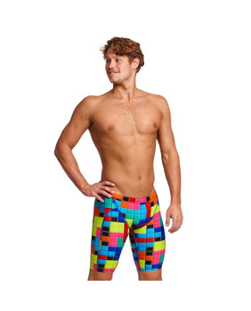 Kąpielówki jammery spodenki na basen męskie treningowe Funky Trunks Blocked