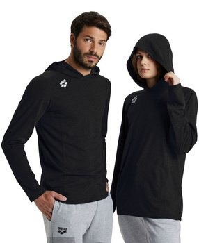 Koszulka Longsleeve Unisex Arena Team Hooded T-shirt Panel Black Heather 