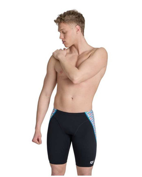 Kąpielówki męskie Arena Men's Starfish Swim Jammer Black White Multi