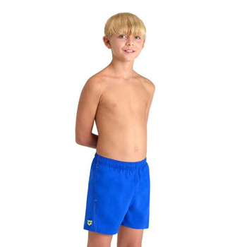Spodenki szorty chłopięce Arena Fundamentals Logo Junior Boxer Neon Blue Soft Green