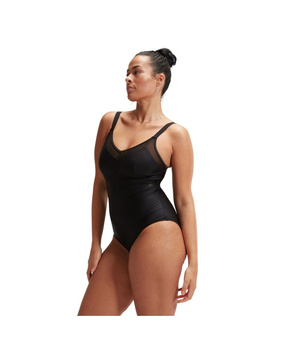 Strój kąpielowy jednoczęściowy damski Speedo Shaping Mesh Black