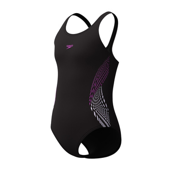 Strój kąpielowy dla dziewczynki treningowy Speedo Placement Muscleback