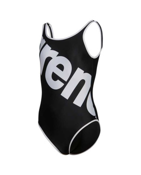 ARENA STROJE PŁYWACKIE GIRL'S LOGO ONE PIECE BLACK WHITE 007328/500 140 (10-11