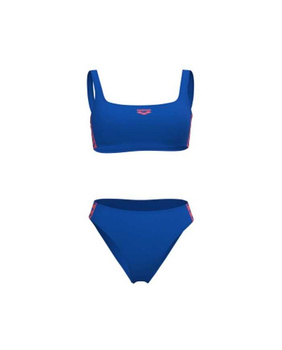 Strój kąpielowy damski Arena Women's Icons Bralette Two Pieces Blue China Coral