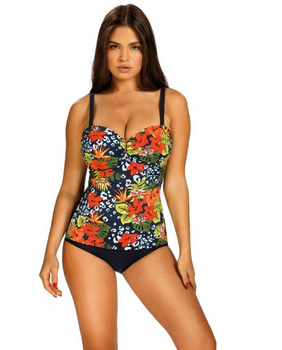 Strój kąpielowy damski jednoczęściowy Self Toscana 1 Navy Multi