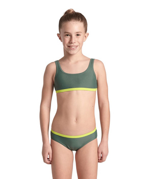 Strój kąpielowy dziewczęcy Arena Girl's Essentials Bikini Bralette Sage Soft Green