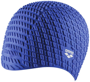 Czepek pływacki silikonowy Arena Bonnet Silicone Cap 3D Bubbles Blue
