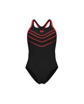 Strój kąpielowy damski Arena Women's Losange V Pro Back Black Coral