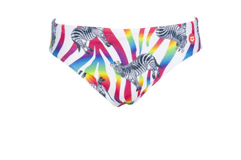 Kąpielówki męskie slipy Arena Men's Crazy Zebras Brief Provenza Multi