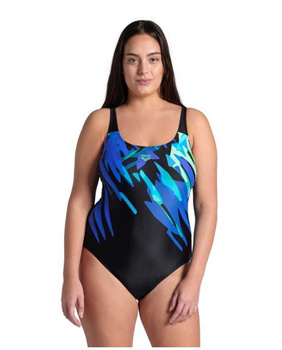 Strój kąpielowy damski Arena Women's Plus Size Talea U Back Black Multi