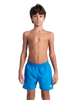 Szorty kąpielówki chłopięce Arena Junior Boy's Beach Boxer Solid Blue Lake Soft Green