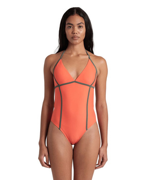 Strój kąpielowy damski Arena Women's Profile Back One Piece Calypso Coral Sage