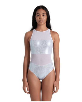 Strój kąpielowy damski Arena Women's Mesh Vent Back Graphic White Multi