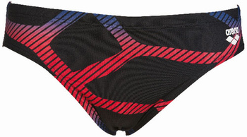 Kąpielówki slipy męskie Arena Men's Spider Brief Black Red