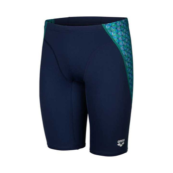 Kąpielówki męskie Arena Men's Starfish Swim Jammer Navy Turquoise Multi