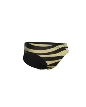 Kąpielówki slipy męskie Arena Men's Zebra Brief Black Multi